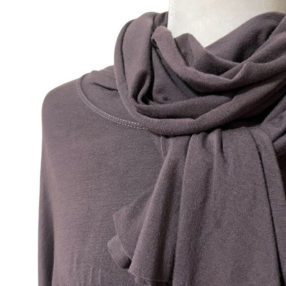 RACHEL PALLY soft purple small modal cape with neck scarf or tie - Picture 5 of 7